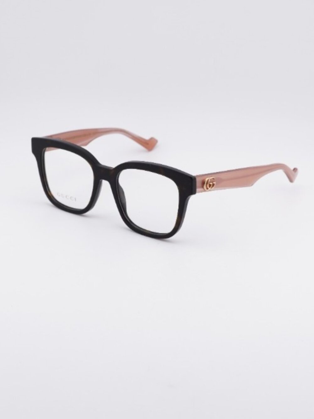 Gucci GG0958O 014 Eyeglasses Dark Havana/Pink 52mm Square Frame